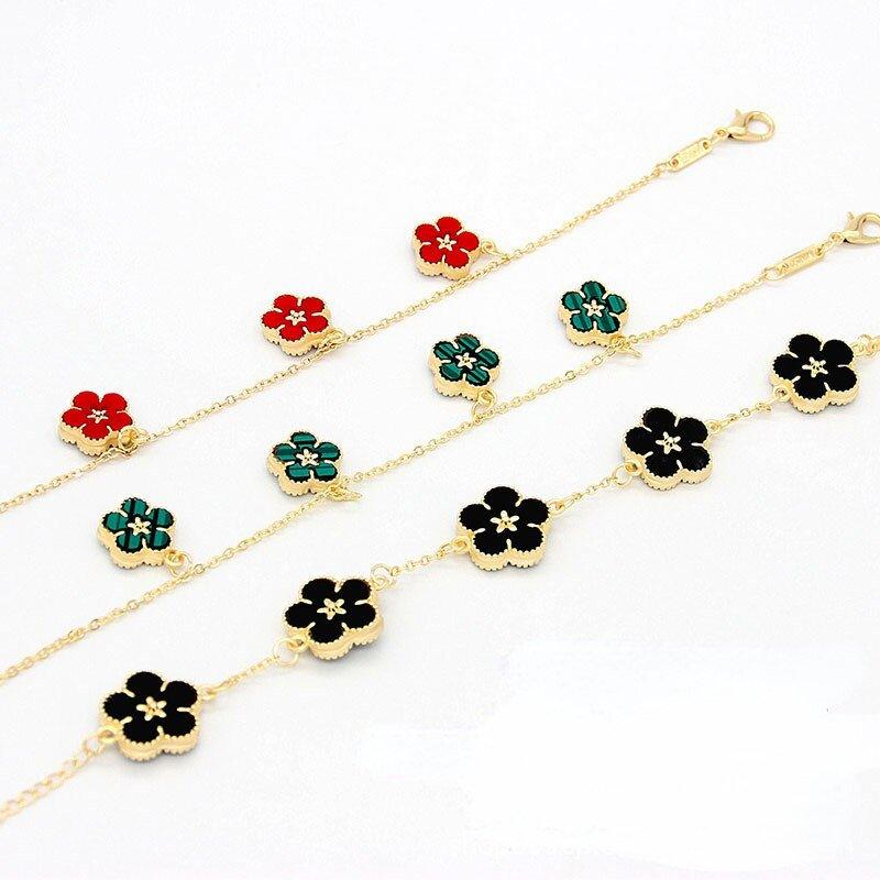 18k Gold Plating Flower Bracelets - Puritific