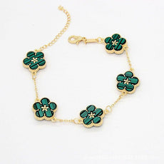 18k Gold Plating Flower Bracelets - Puritific