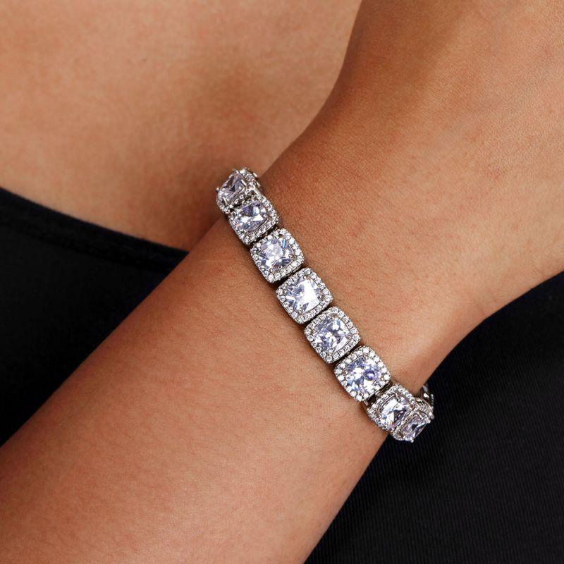 18K White Gold Tennis Bracelet - Puritific