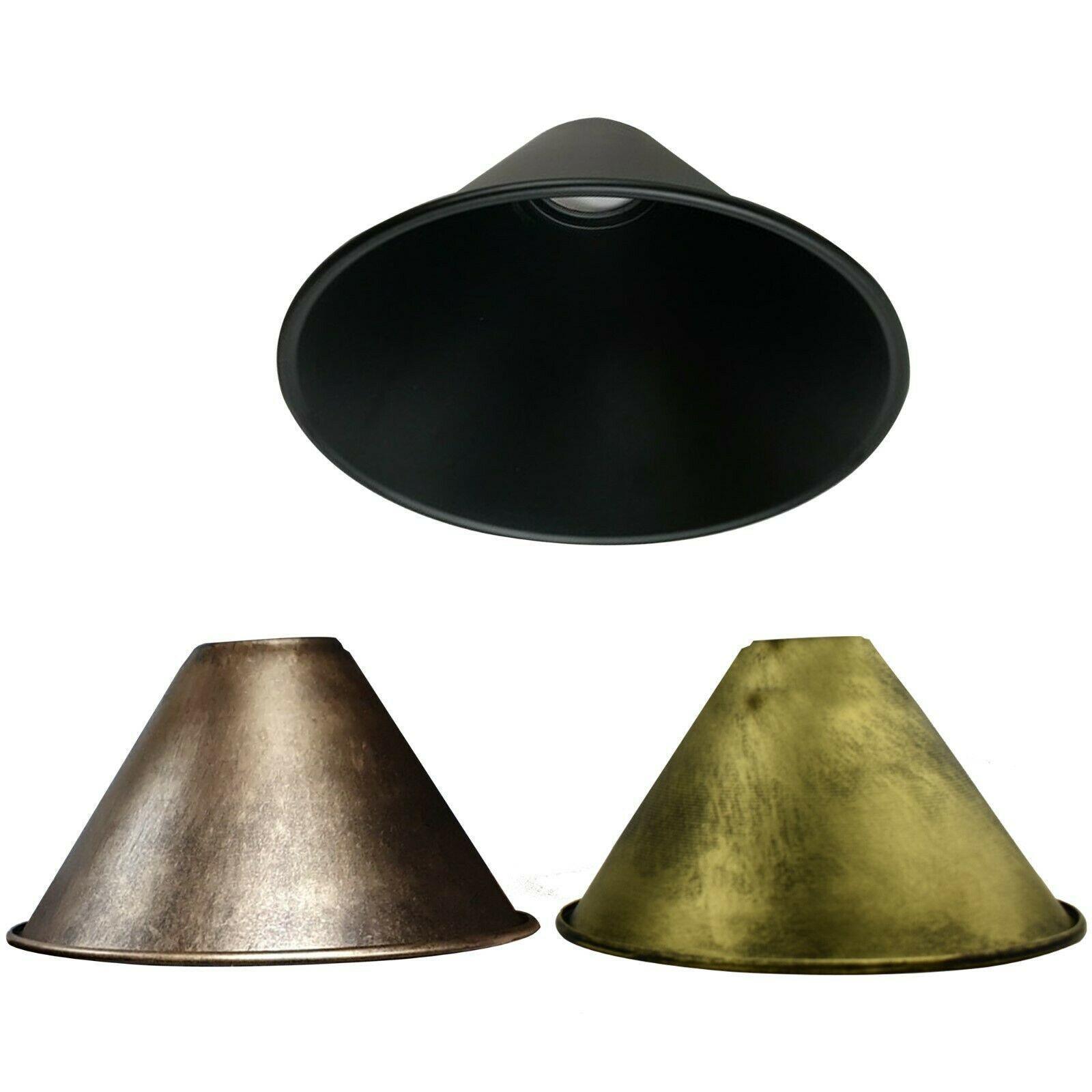 18mm x 10mm Large Easy Fit Pendant Light Shade Metal Lampshade Wall Lamp~1398-2