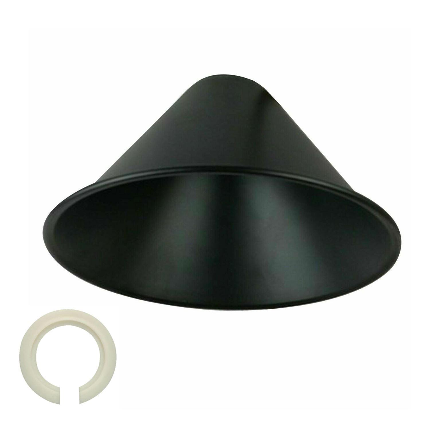 18mm x 10mm Large Easy Fit Pendant Light Shade Metal Lampshade Wall Lamp~1398-5