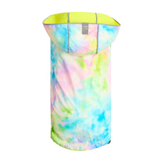 Reversible Raincoat - Neon Yellow with Tie Dye - Puritific