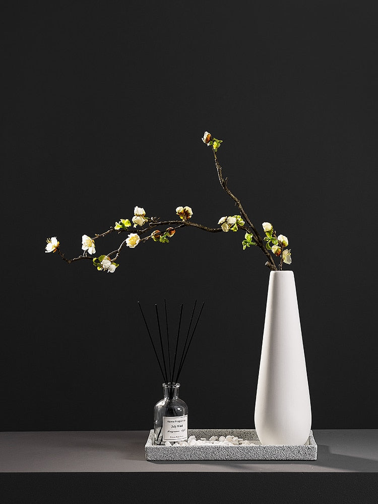 White Porcelain Flower Vases - Puritific