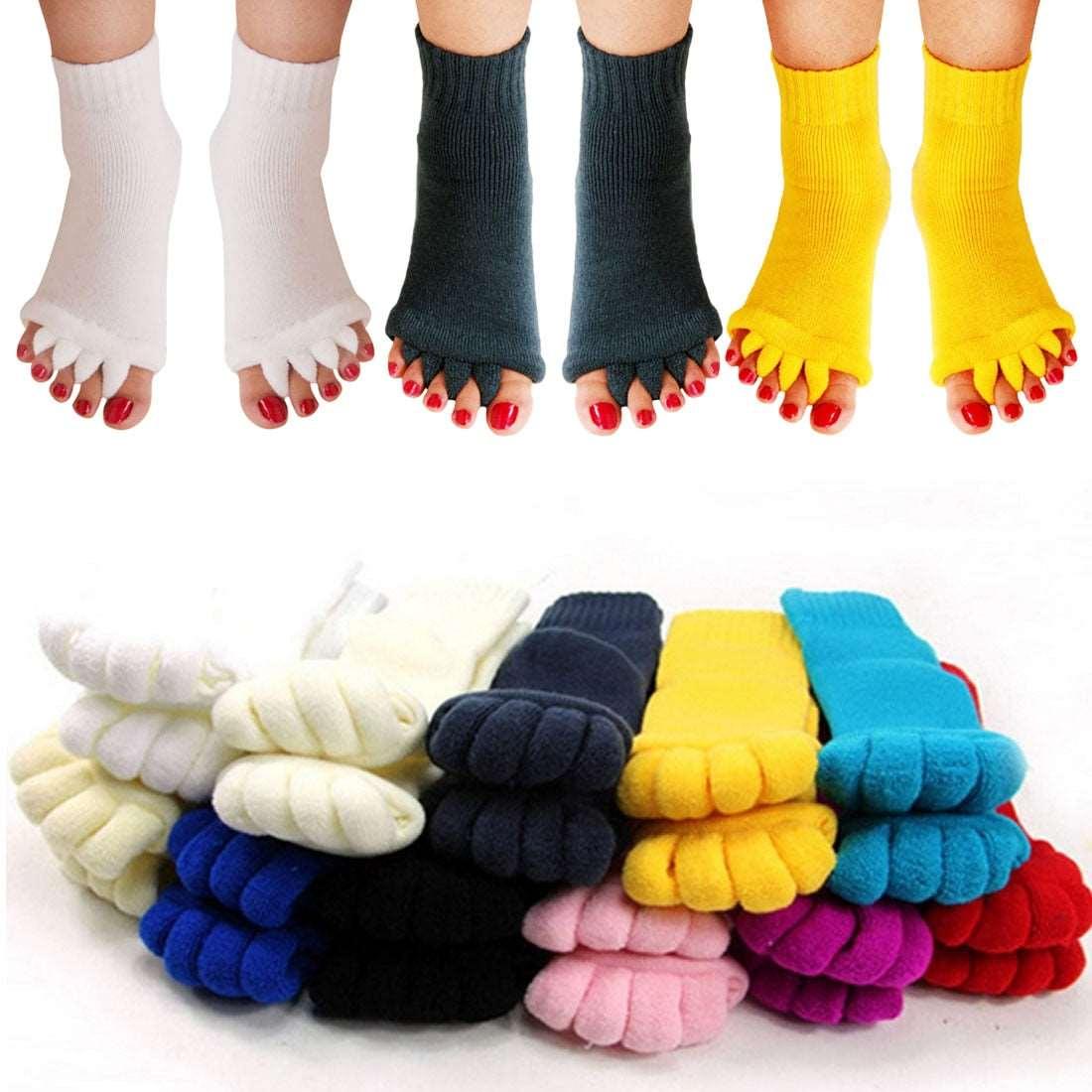 1Pair Massage Toe Socks - Puritific