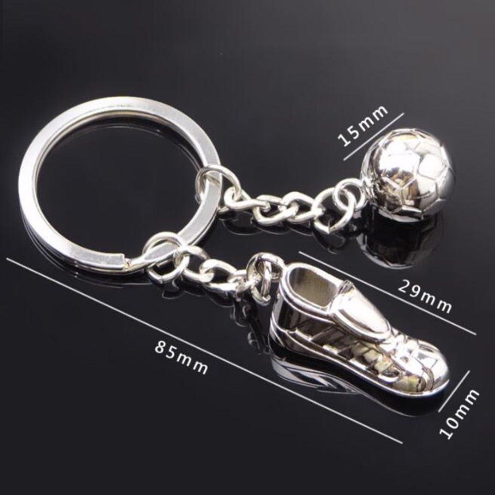 1pc Metal Soccer Shoes Keychain - Puritific