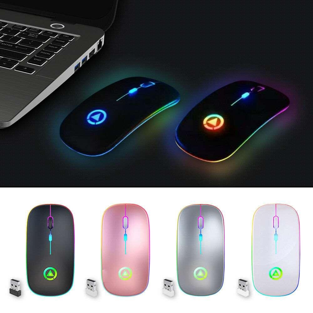 2.4GHz RGB Wireless USB Rechargeable Mouse - Puritific