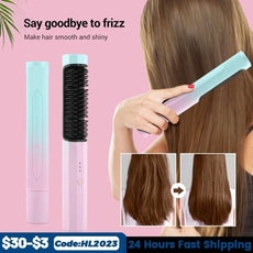 2 In 1 Hair Straightener Brush - Puritific