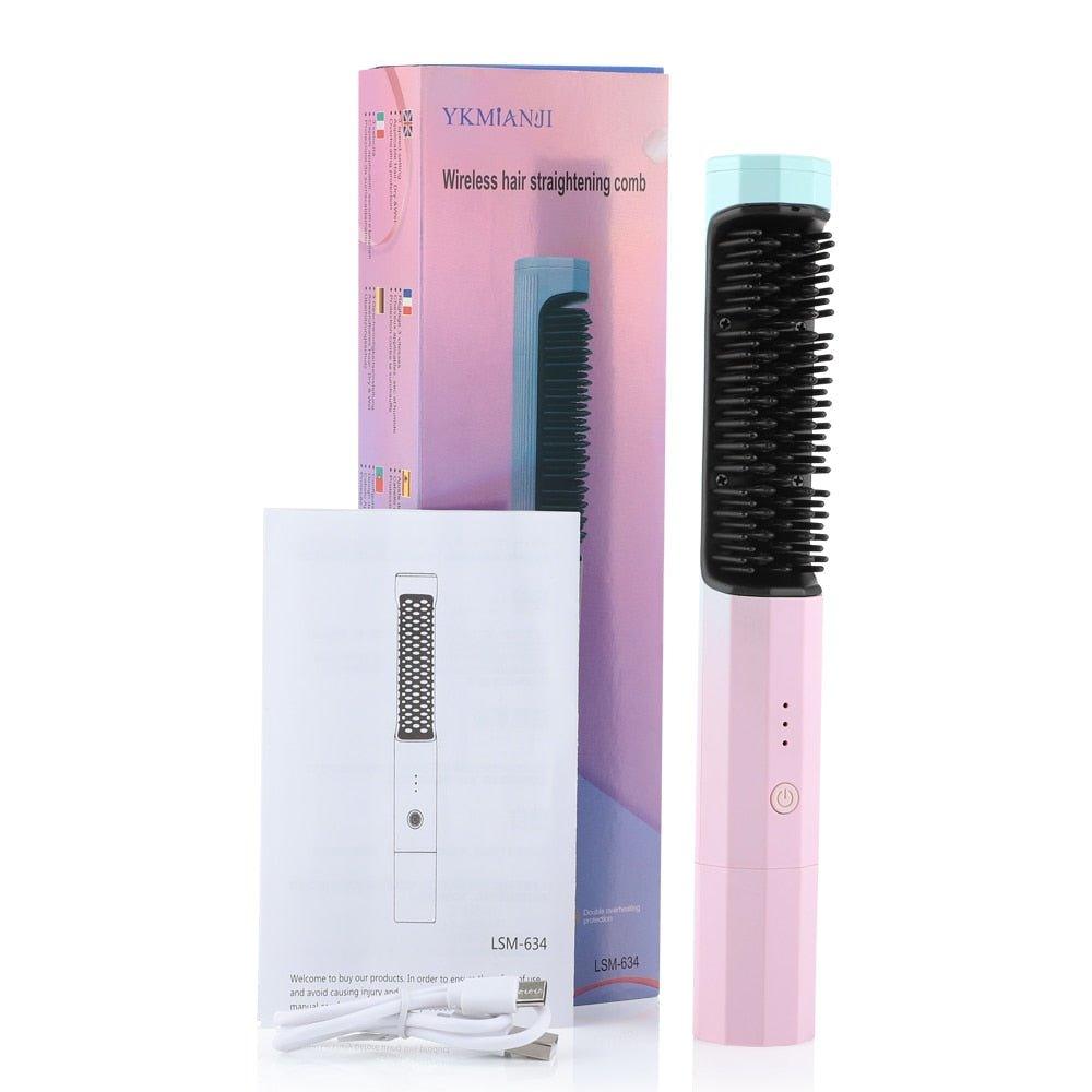 2 In 1 Hair Straightener Brush - Puritific