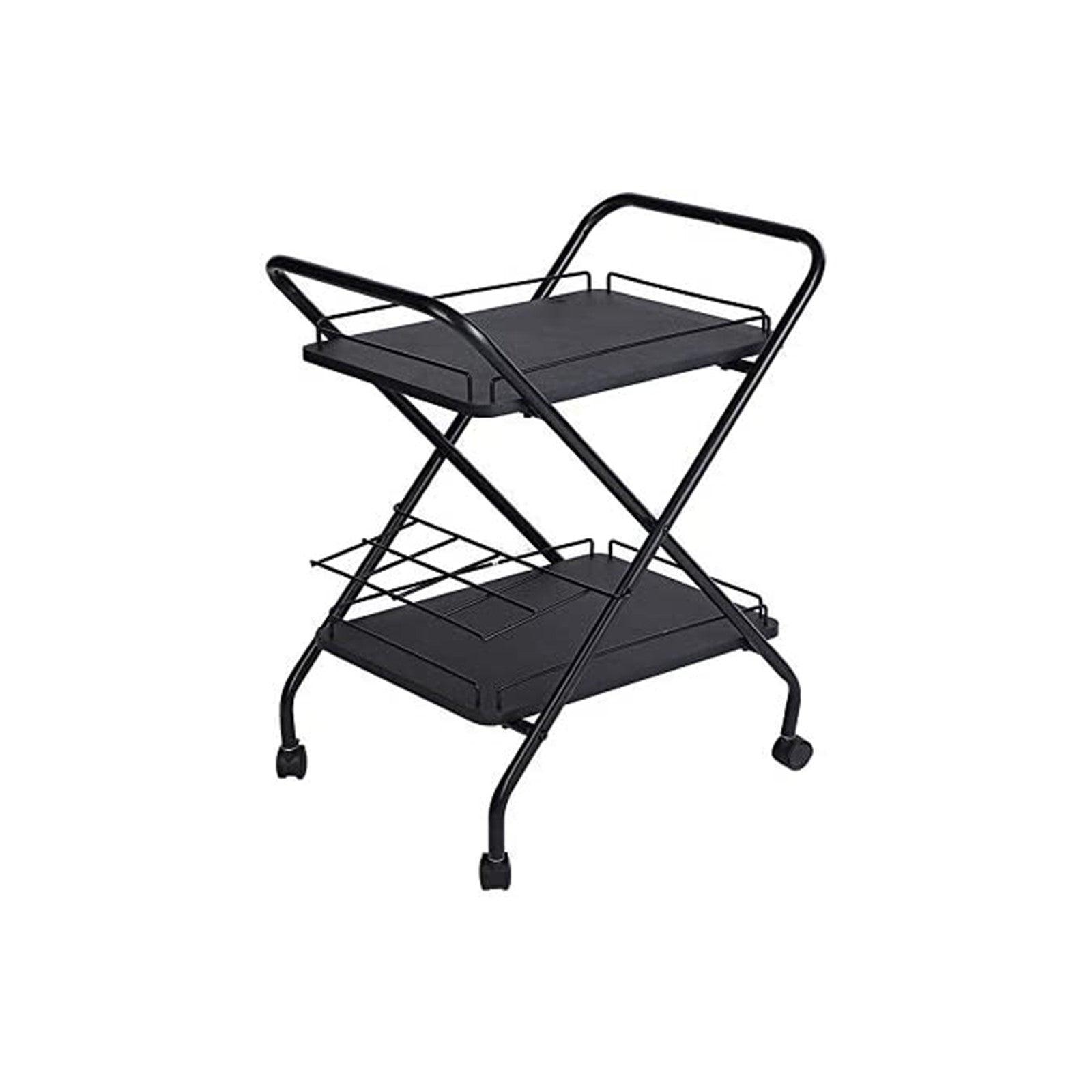 2-Tier Rolling Utility Cart with Wheels - Puritific