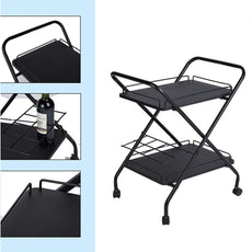 2-Tier Rolling Utility Cart with Wheels - Puritific