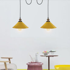 2-way Retro Industrial ceiling cable E27 Hanging lamp pendant light~3403-21