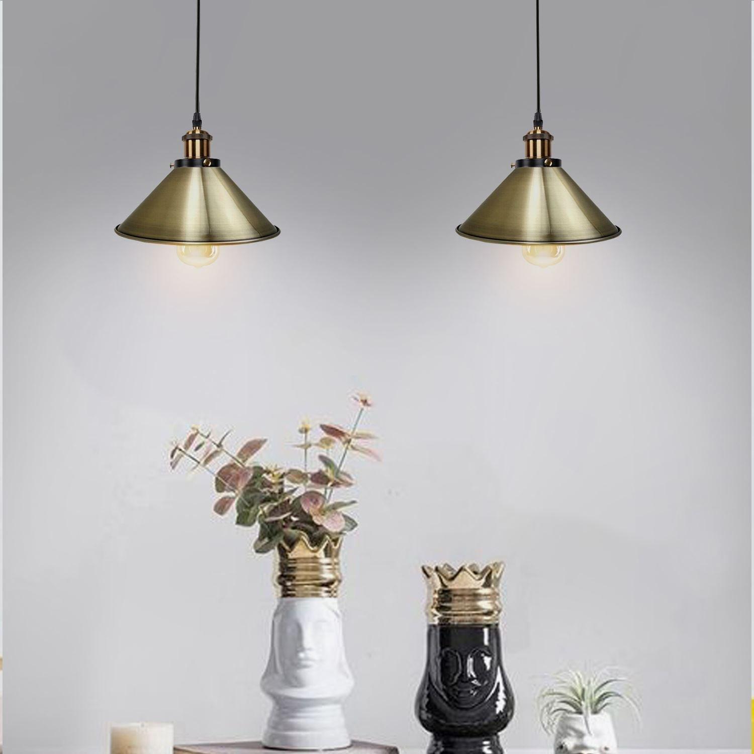 2-way Retro Industrial ceiling cable E27 Hanging lamp pendant light~3403-32