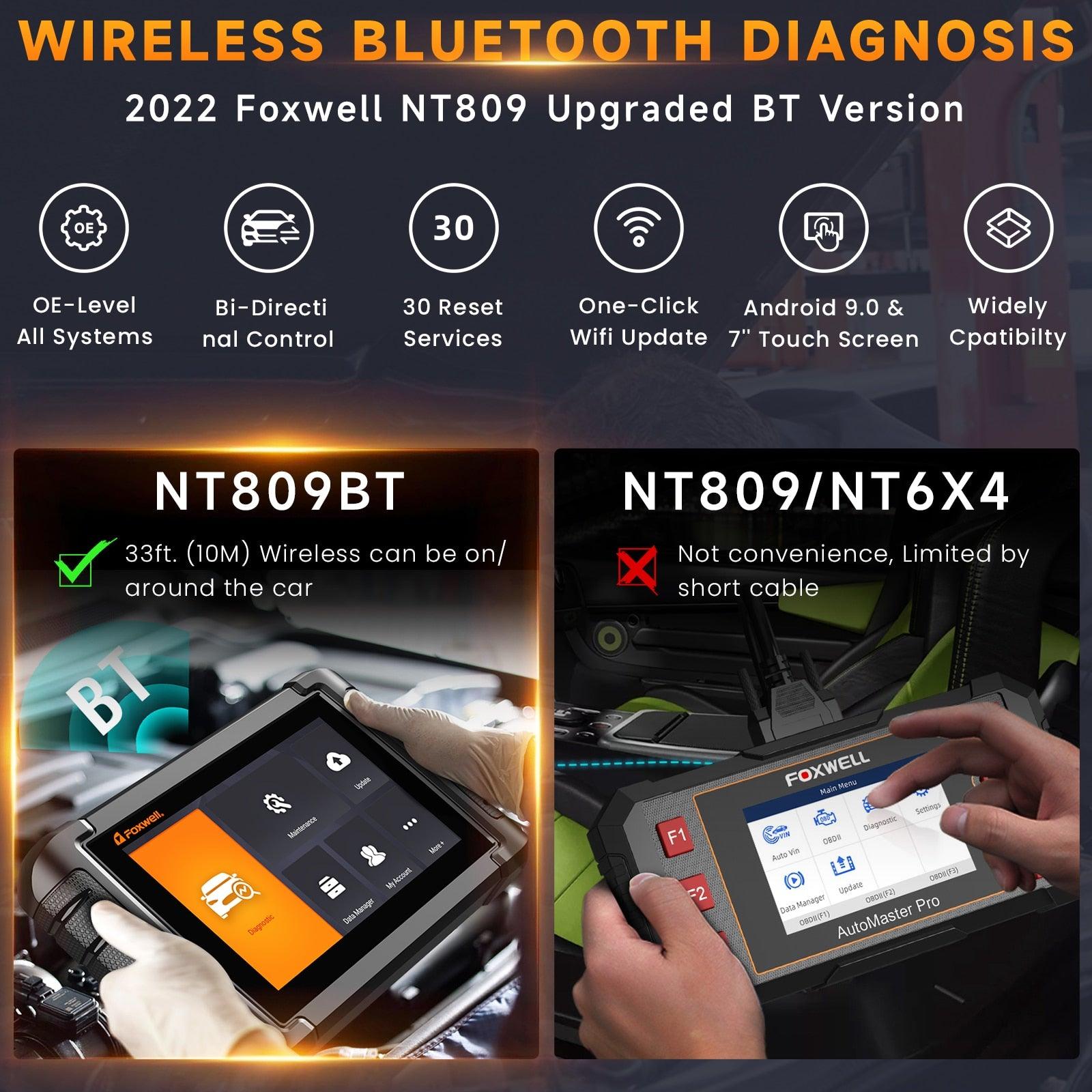 2022 FOXWELL NT809BT OBD2 Bluetooth Scanner - Puritific