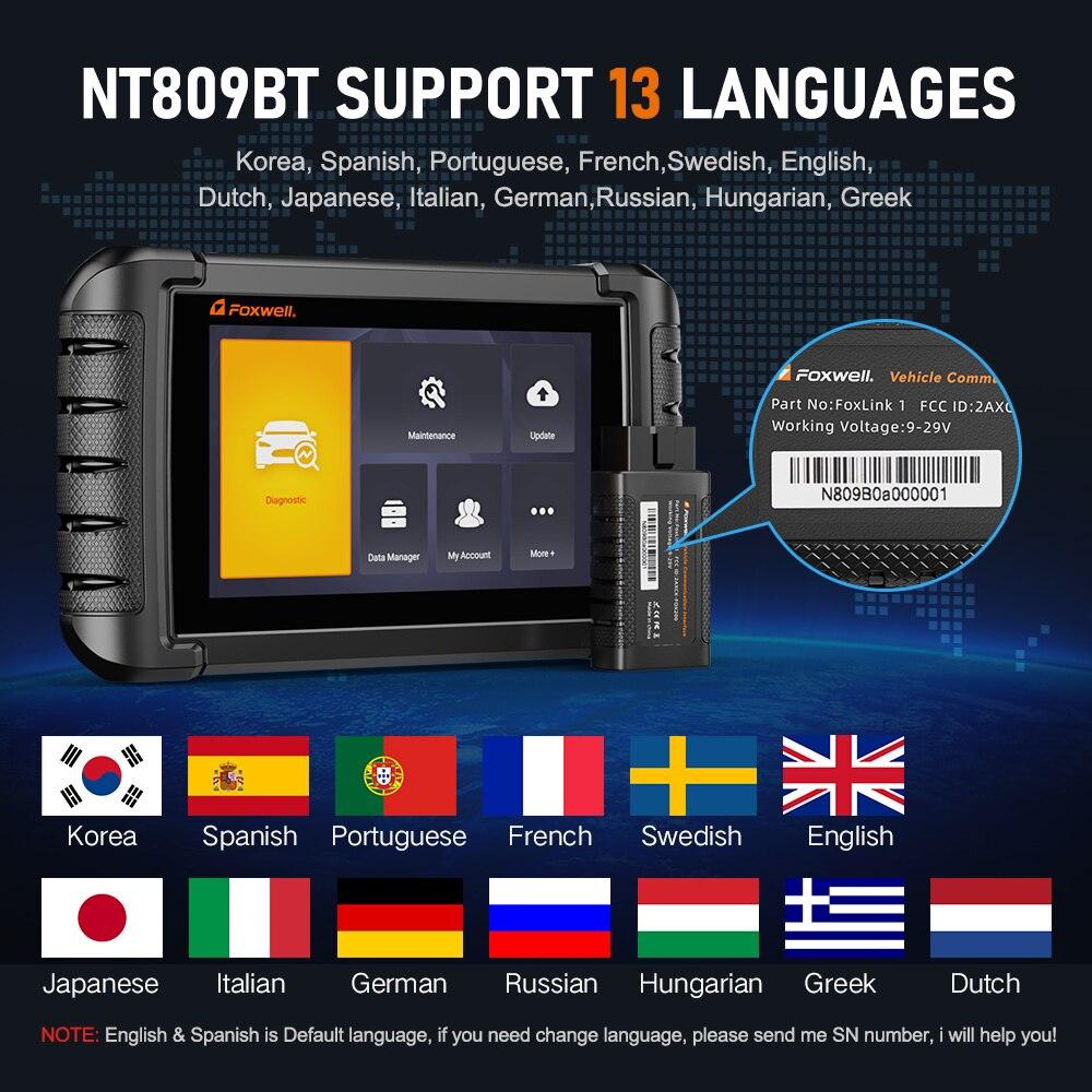 2022 FOXWELL NT809BT OBD2 Bluetooth Scanner - Puritific