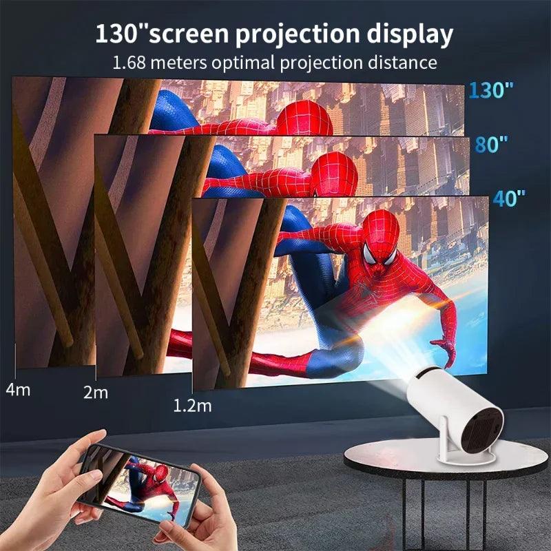 2023 New 4K HY300 Smart Portable Projector - Puritific