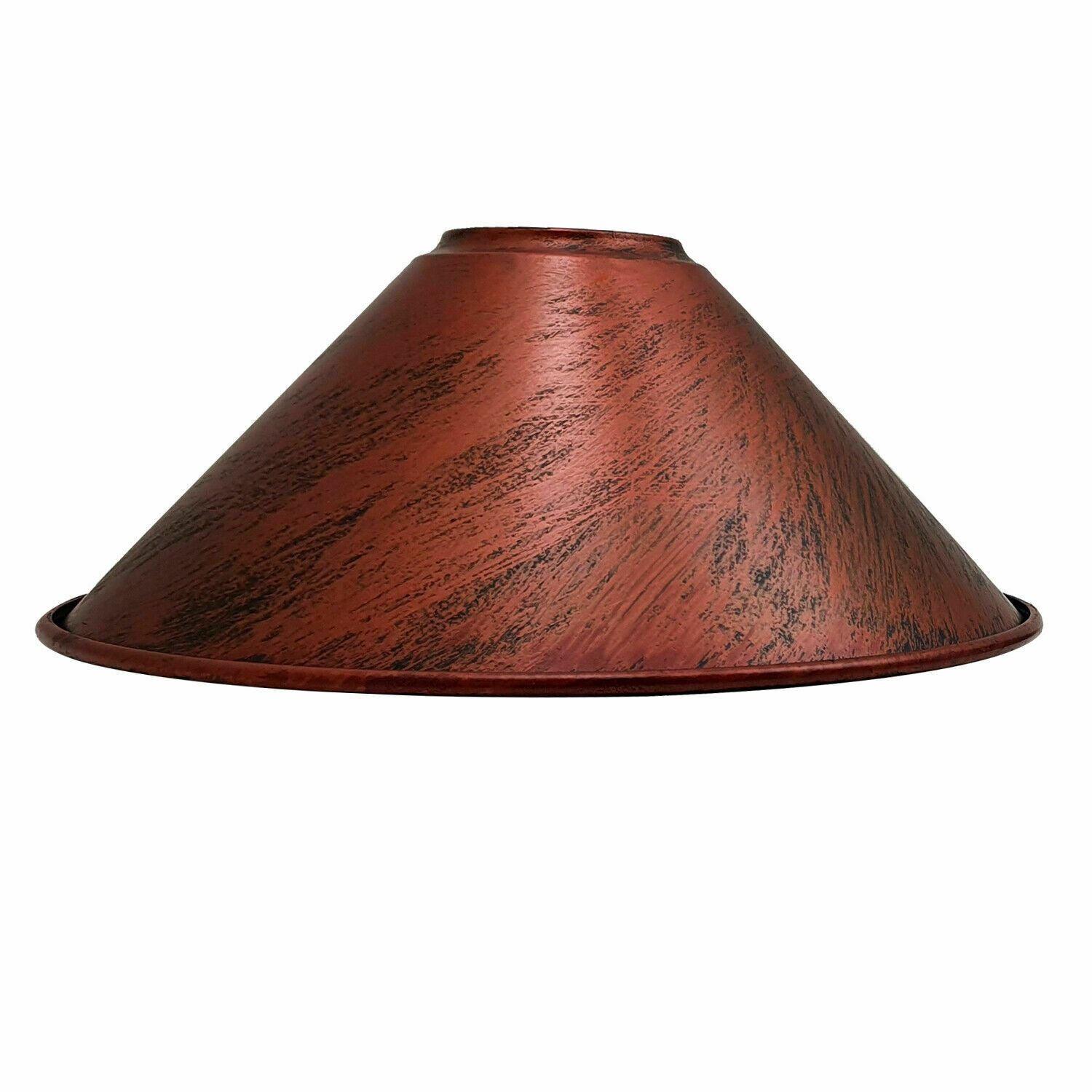 220mm x 10cm Cone Light Shades Metal Easy Fit Ceiling Pendant Hanging Wall Lampshade~1383-9