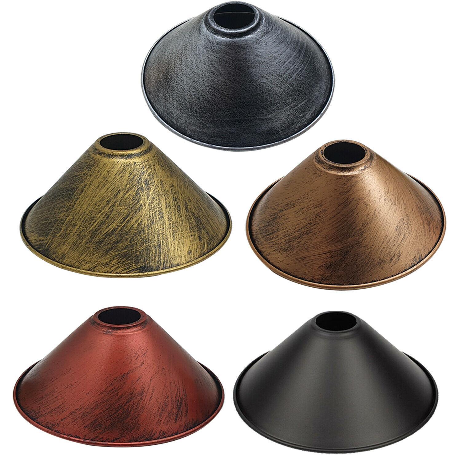 220mm x 10cm Cone Light Shades Metal Easy Fit Ceiling Pendant Hanging Wall Lampshade~1383-17