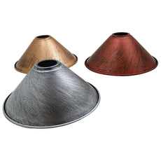 220mm x 10cm Cone Light Shades Metal Easy Fit Ceiling Pendant Hanging Wall Lampshade~1383-3