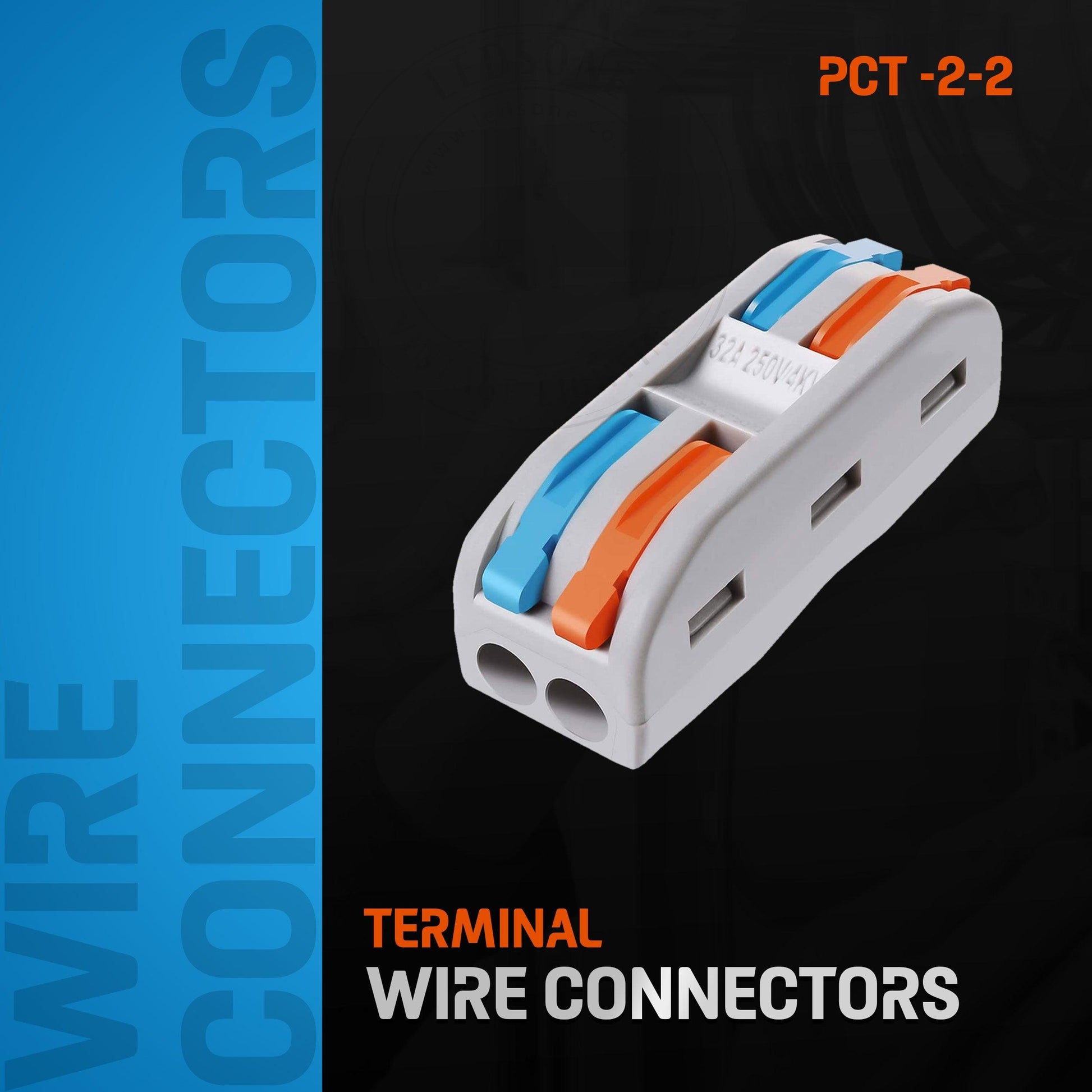 2/3 Way Electrical Connectors Wire Block Clamp Clips Fast Cable Reusable Lever~2163-2