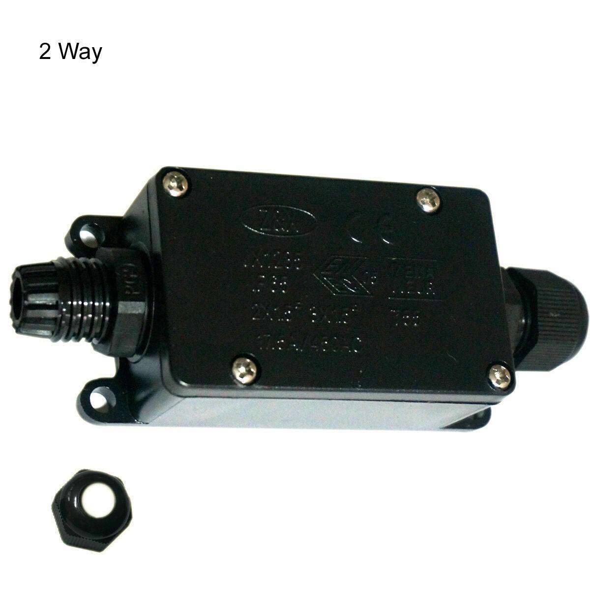 2/3 Way IP65 Waterproof Junction Box Underground Cable Line Protection Connector~1431-11