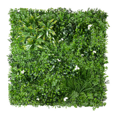 Sample Panel of White Oasis Artificial Vertical Garden (Small Sample) UV Resistant - Puritific