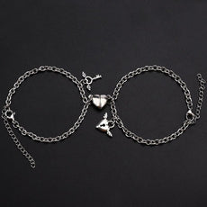 2Pcs Heart Magnet Bracelet for Lovers - Puritific