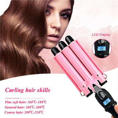 3 Barrels Hair Curling Iron - Puritific