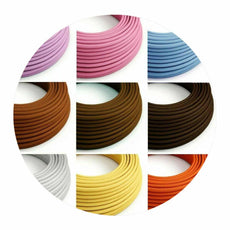 3 Core 8 Amp 10m Round Flex Flexible Electrical Cables various Colours~2817-21