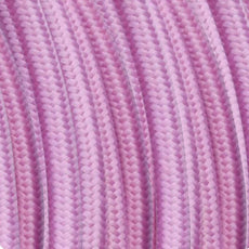 3 core Round Colour braided lighting Fabric Baby Pink Cable~3183-0