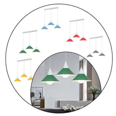 3 Head Modern Chandelier Pendant Light Shade Colour Ceiling Pendant Lampshades~2079-0