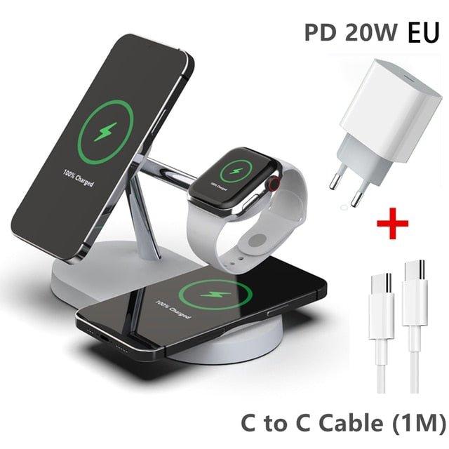 3-in-1 Wireless Magsafe Charger Stand - Puritific