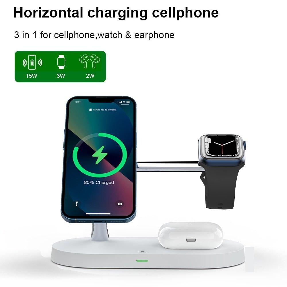 3-in-1 Wireless Magsafe Charger Stand - Puritific