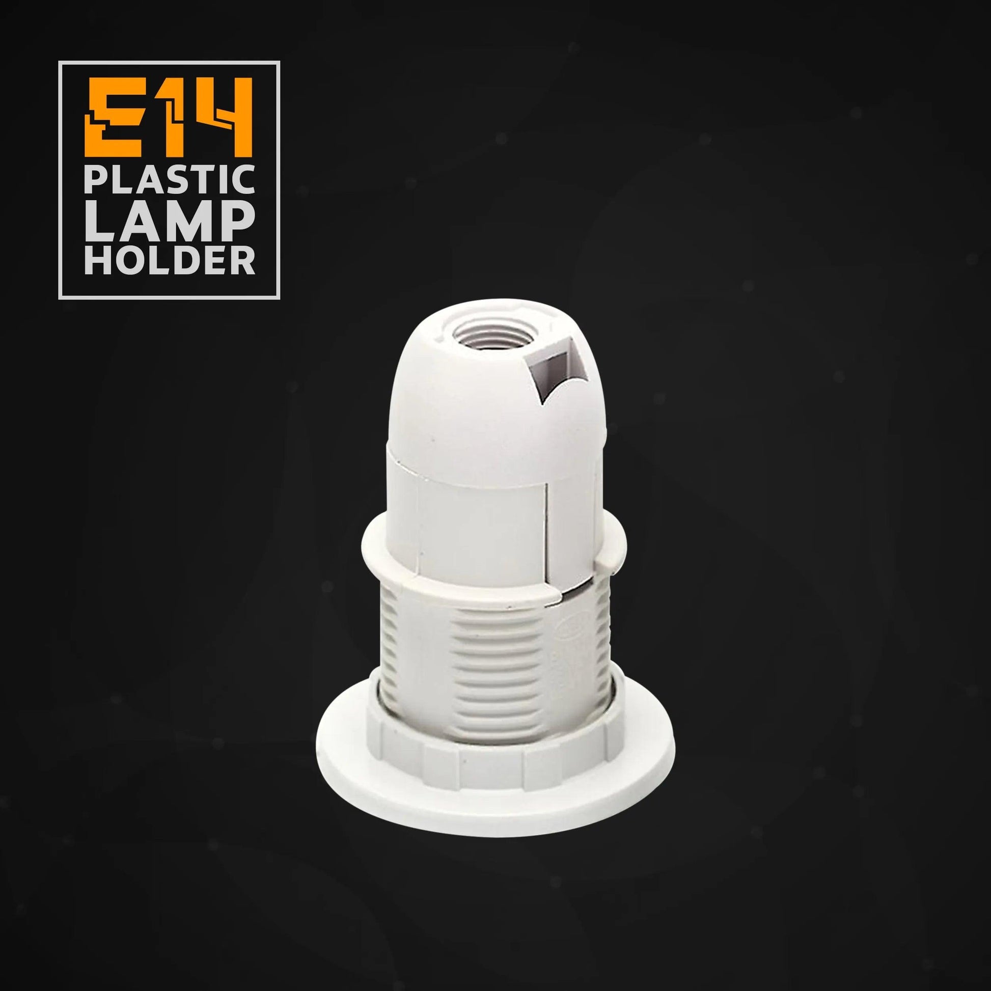 3 Pack E14 Socket Bulb Holder Edison Small Screw White Plastic Lamp holder~4361-1