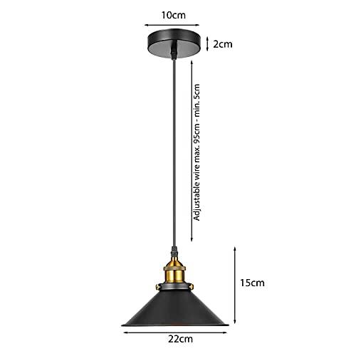 3 Pack Pendant Lamp Cage Hanging Ceiling Light E27 Holder Fitting with 10cm Ceiling Plate Indoor Light~3567-1