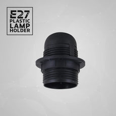 3 Pack Screw E27 Light Bulb Lamp Holder Pendant Socket Edison Black Plastic~4364-1