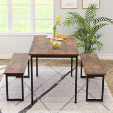 3-Piece Dining Table and Bench Set/ Dinette - Puritific