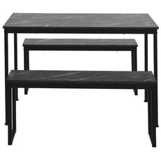 3-Piece Dining Table and Bench Set - Puritific