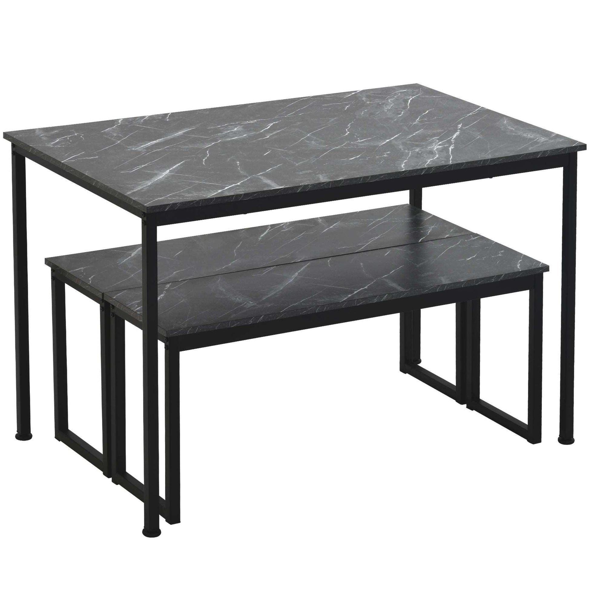 3-Piece Dining Table and Bench Set - Puritific