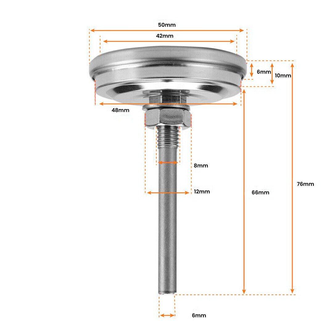 3" Temperature Thermometer Gauge - Puritific