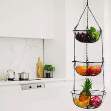 3-Tiers Hanging Fruit Basket - Puritific