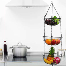 3-Tiers Hanging Fruit Basket - Puritific