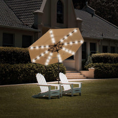 3 Tiers Outdoor Umbrella With 32 LED Lights - Puritific