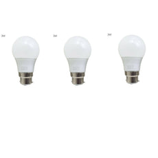 3 X Energy Saving LED Light Cool White Bulbs B22 Bayonet Screw Lamp 3W-25W GLS~1443-23