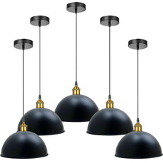 30cm Black Metal Dome Pendant Light~4054-1