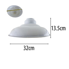 320mm Wide Curvy Pendant Industrial Style Gloss Modern Metal Indoor Light Lampshade~1385-4