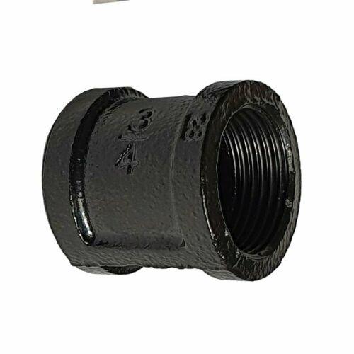 3/4 BSP MALLEABLE iron pipe BLACK Painted STEAM PUNK Cast Iron pipe fitting~3641-0