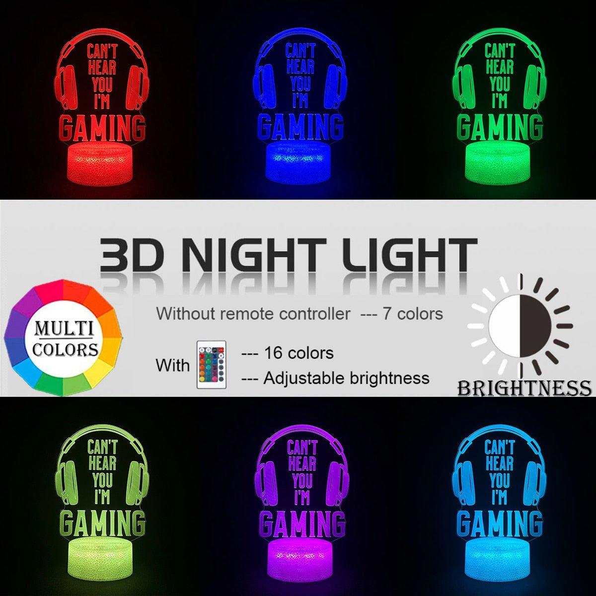 3D LED Gaming Setup RGB Lamp - Puritific