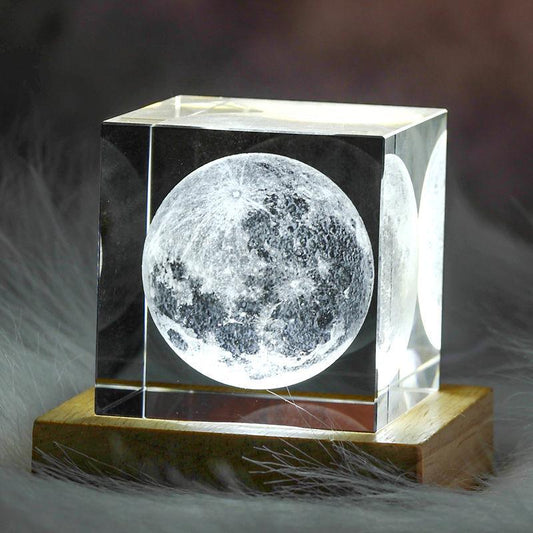 3D Moon Cube LED Light - Puritific