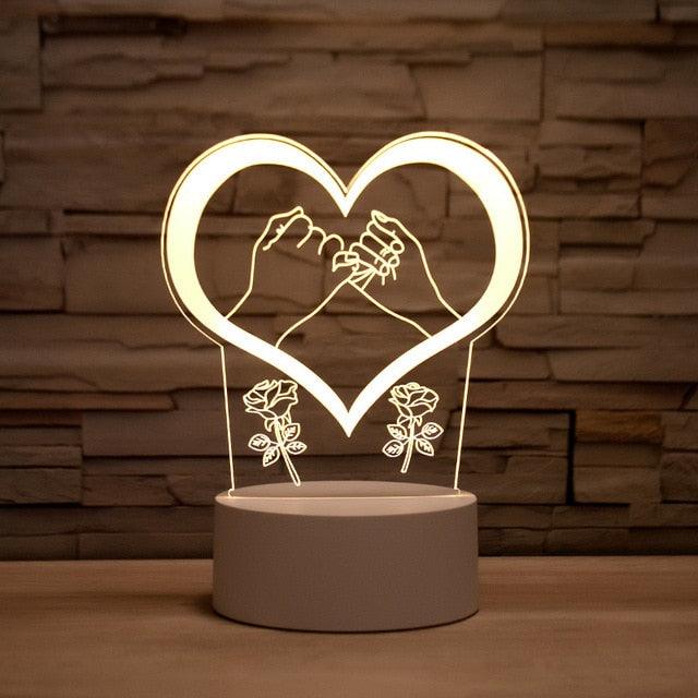 3D Table Night Lamp (Individual Lamps) - Puritific