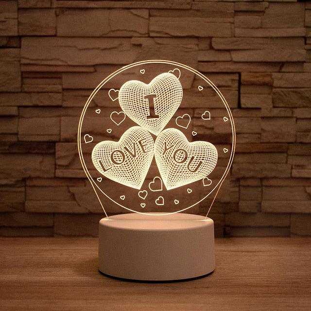 3D Table Night Lamp (Individual Lamps) - Puritific